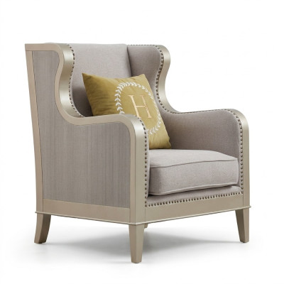 Textile Armchair 1-Seater Sofa Upholstered Sofas Design Luxury Classic Modern Recliner