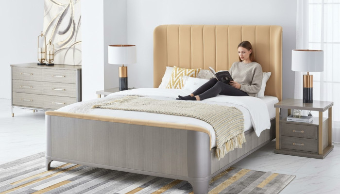 Design bed classic upholstered beds designer double bed 180x200cm bed frame