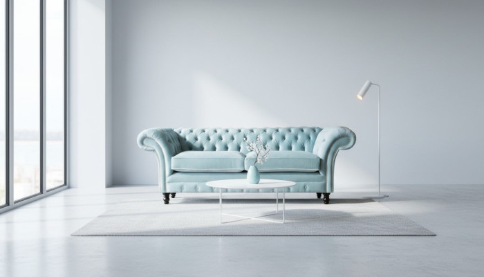 Chesterfield Couch Upholstered Leather Sofa 3-Seater Classic Couches