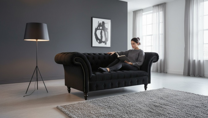 Chesterfield two-seater sofa 2-seater classic new couches sofas upholstery new