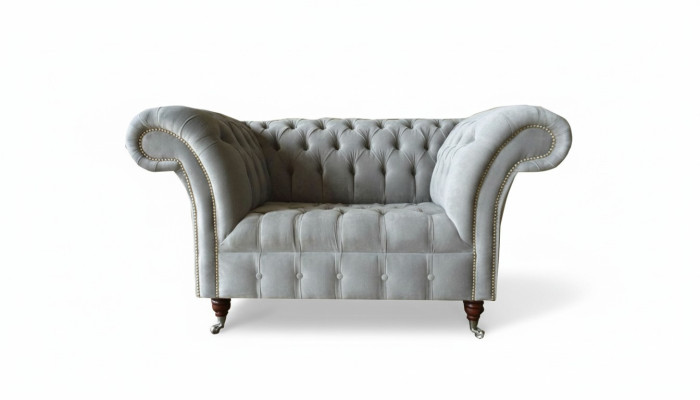Chesterfield armchair couch upholstery sofa fabric couches 1.5-seater single-seater