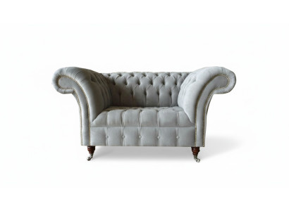 Chesterfield armchair couch upholstery sofa fabric couches 1.5-seater single-seater