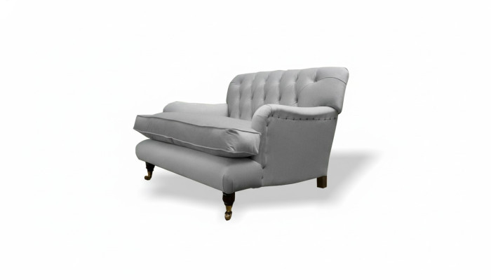 Chesterfield Armchair TV Design Upholstered Sofa Couch Chesterfield Fabric New