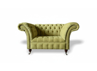 Chesterfield Sofa Couch Upholstery Set 1.5 Seater Sofas Classic Single Seater