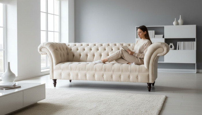 Chesterfield 3-Seater New Upholstered Seat Couch Sofa Set Large Couches