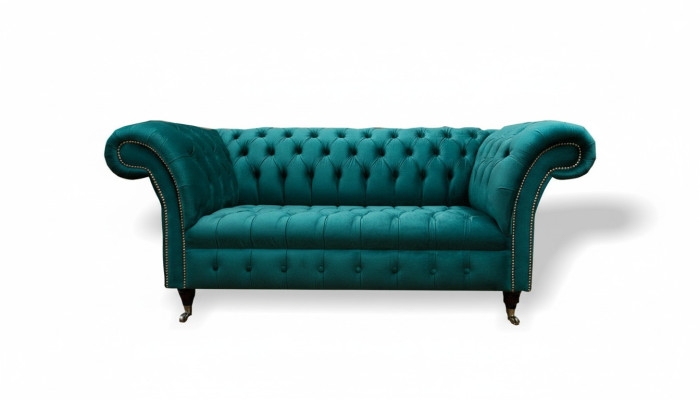 Sofa 2-Seater Chesterfield Upholstery Design Luxury Couch Sofas Lounge Club Sofas