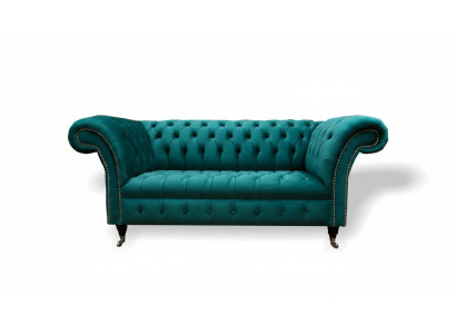 Sofa 2-Seater Chesterfield Upholstery Design Luxury Couch Sofas Lounge Club Sofas