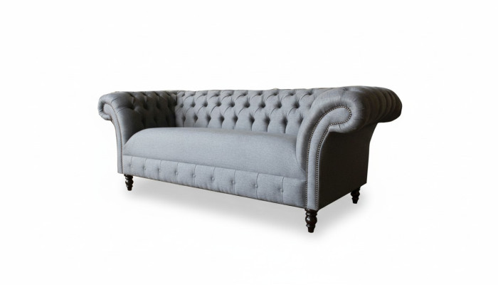 XXL big sofa 3-seater couch Chesterfield upholstery ensemble seat fabric textile