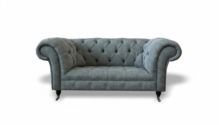 Chesterfield Design Luxury Upholstered Sofa Couch Seating Set Leather Textile Sofas