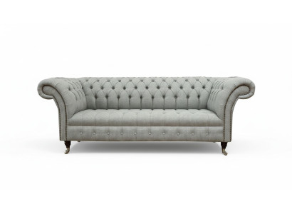 Chesterfield 3-seater designer sofa sofas upholstery couches fabric textile