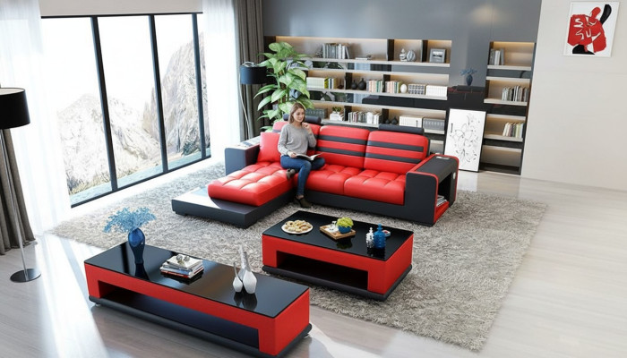 Corner sofa upholstered suite living landscape L-shaped designer sofa couch corner sofa luxury.