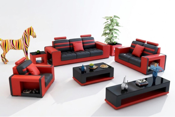 Luxury Sofa Set 3+2+1 Seater Living Room Sofa Couch Upholstery Set Sofas Leather