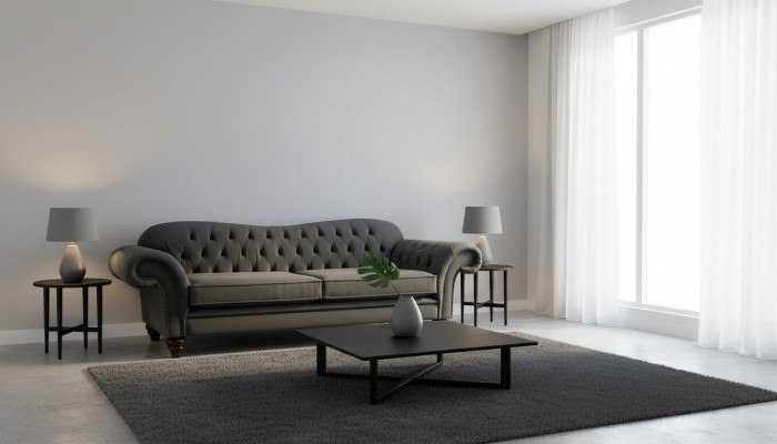 XXL Chesterfield Sofa 4-seater Couch Upholstery Seating Set Leather Textile