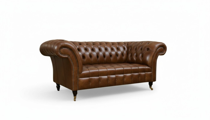 Chesterfield Sofa 2 Seater Upholstered Designer Couches Sofa Set #325 New