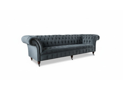 Chesterfield Leather Upholstery Luxury Sofa Design Couch Classic Decor Sofa