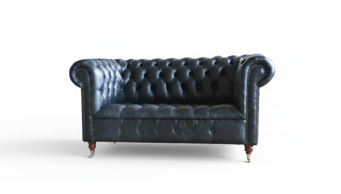 Chesterfield Upholstered Couch Leather Couches Sofa Suite Two-Seater Sofas Velvet New