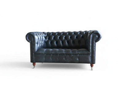 Chesterfield Upholstered Couch Leather Couches Sofa Suite Two-Seater Sofas Velvet New