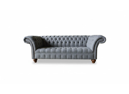Three-seater couch upholstered design sofa 3-seater seats sofas room gray