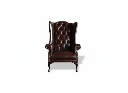 Chesterfield Wingback Armchair Upholstered Sofas Antique Style Armchair Chair Classic Furniture