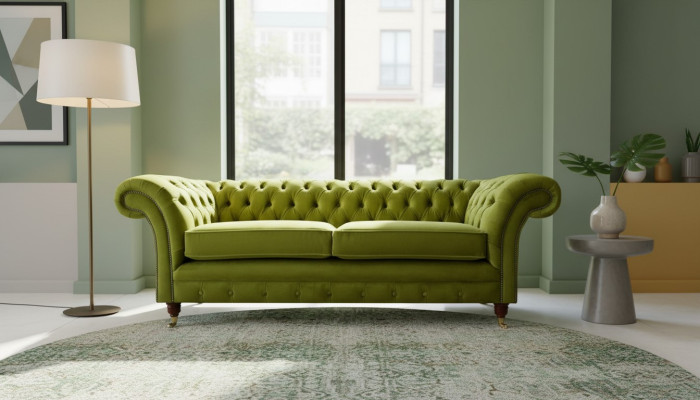 Sofa 3-seater living area sofas upholstered set textile fabric three-seater new