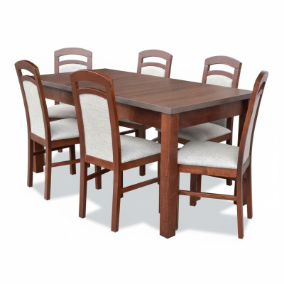 Complete set dining table + 6 chairs dining room suite dining group table tables 7-piece