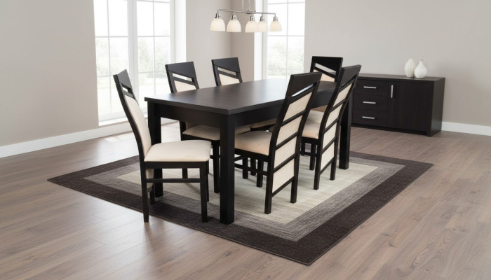 Complete dining room set reclining chair table 6x chairs luxury dining set 7-piece