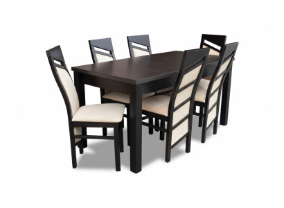 Complete dining room set reclining chair table 6x chairs luxury dining set 7-piece