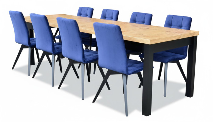 Dining room 6 chairs 7-piece set upholstered chair suite rectangular dining table chair group