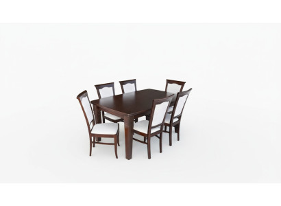 Complete dining set 7-piece. Dining room set modern table 6x chairs chair