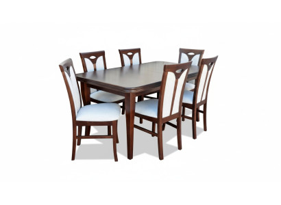 Classic Dining Room Furniture Dining Set Armchair Table Group 7-Piece Set Modern