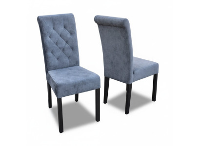 Armchair Chair Dining Room TV Lounge Textile Seat Modern Upholstered Chair Solid Wood