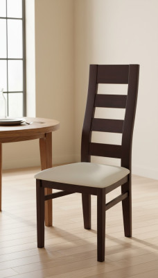 Textile 1x Solid Wood Armchair Dining Chair Wooden Upholstered Chairs Gastro Dining Room