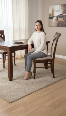 Solid wood furniture chair set dining room design chairs country house armchair wooden chair