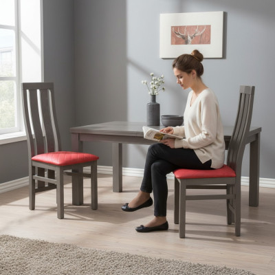 Chair Blue Dining Chairs Design Furniture Luxury Design Armchairs Seat Cushion New!