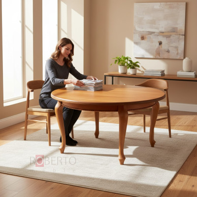 Dining table wooden table wood tables table dining room design luxury furniture 150x150/200cm