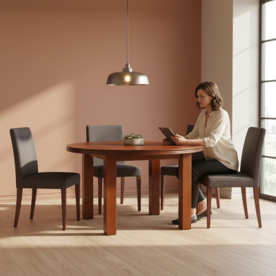 Dining table, table, dining room, living room, wood, modern tables, 100/140cm extendable, new