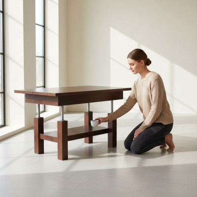 Dining Table Design Living Room Table Wood Tables Dining Room Modern Furniture 80x130/170