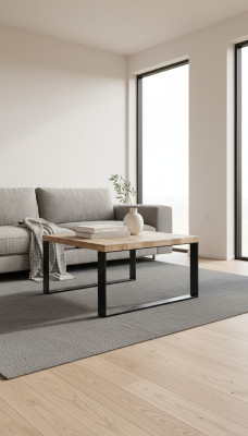 Coffee table sofa table sofa tables side table living room furniture wood 70x45 loft