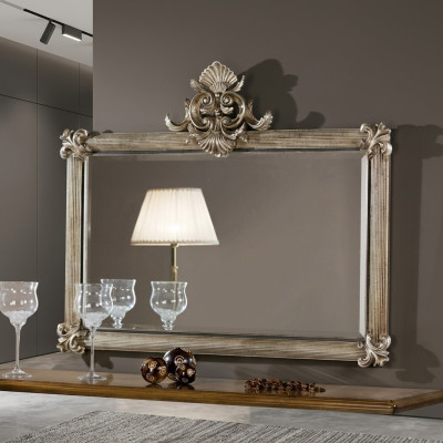 Classic Large Mirror Wall Mirror Wood Frame Hanging Mirror SP6570 Baroque