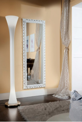 Elegant classic design mirror living room sideboard hallway wooden frame baroque rococo