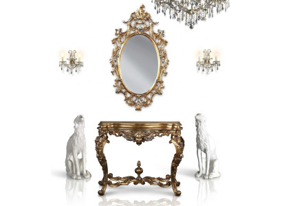 Modern Large Luxury Mirror Wall Mirror Real Wood Frame Hanging Mirror Luxury Furniture