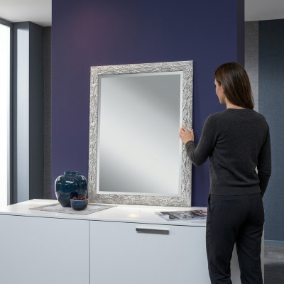 Mirror wall mirror designer hallway living room bathroom wood glass design furniture new