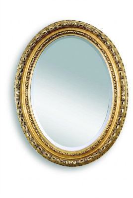 Classic Designer Mirror Wall Mirror Oval Mirror Oval Baroque Rococo 68x88cm