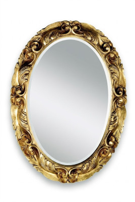 Modern large real wood frame mirror wall mirror hanging mirror luxury furniture