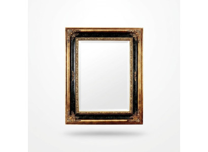 Classic designer mirror wall mirror Baroque Rococo 96x133cm wood frame new