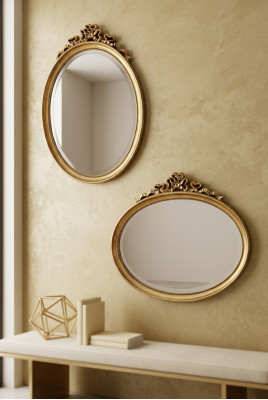 Classic designer mirror large wall mirror retro baroque rococo gold SP7630