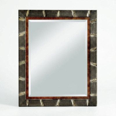 Modern large wall mirror, real framed mirror, wood hanging mirror, luxury furniture