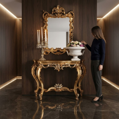 Makeup table console dresser tables table consoles secretary mirror