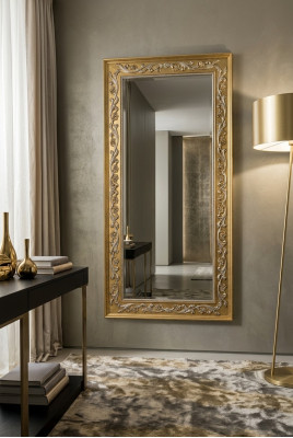 Mirror Wall Mirror Baroque Rococo Hallway Living Room Bathroom Wood Glass Design SP 6420
