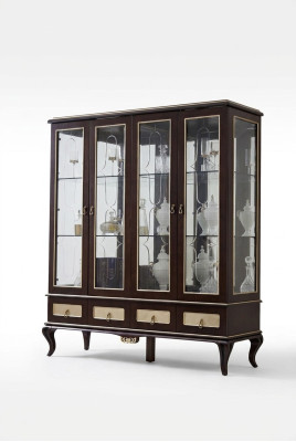 Classic display cabinet, Italian furniture, glass display cases, new.